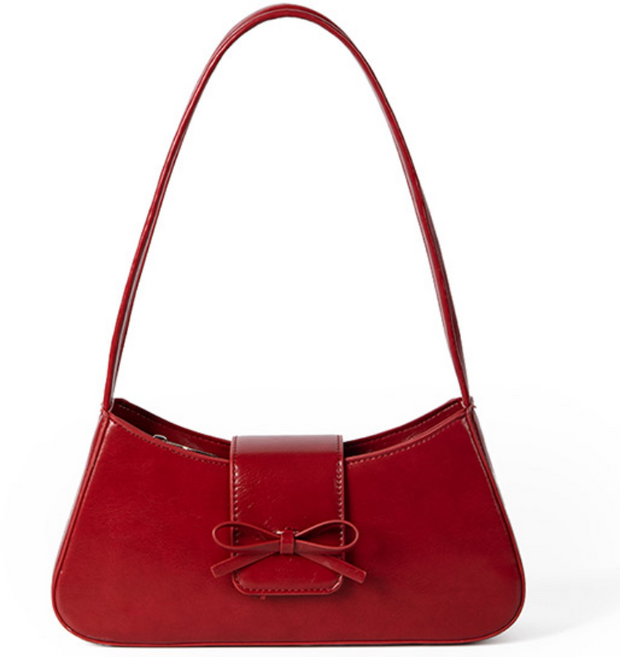 스토리원 여성 미니 리본 레더 토트백 숄더백 정장 가방 U-SSBG011