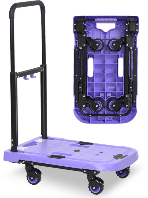 티렉스캐스터 플랫폼 핸드카트 소형, 바이올렛, 1개
