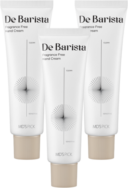 엠디스픽 바리스타 핸드크림 무향, 50g, 3개