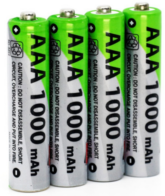 테슬라 실버 AAA 건전지, 1개, 4개입