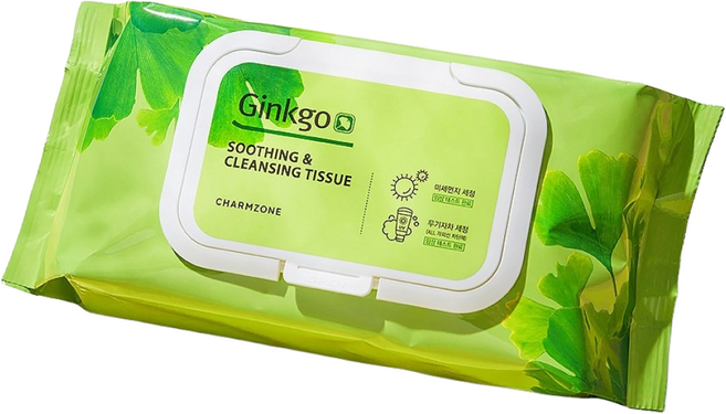 참존 징코 수딩 앤 클렌징 티슈, 70매입, 3개