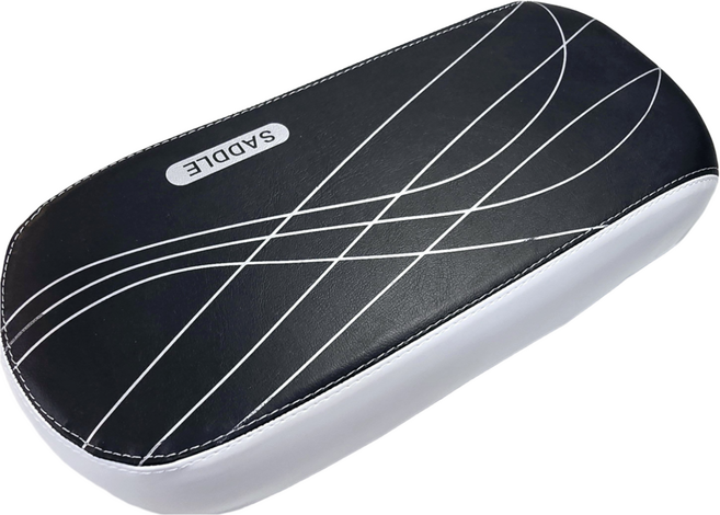 글로리존 자전거 뒷좌석 안장 나사 고정형 보조의자, 1개, 화이트블랙