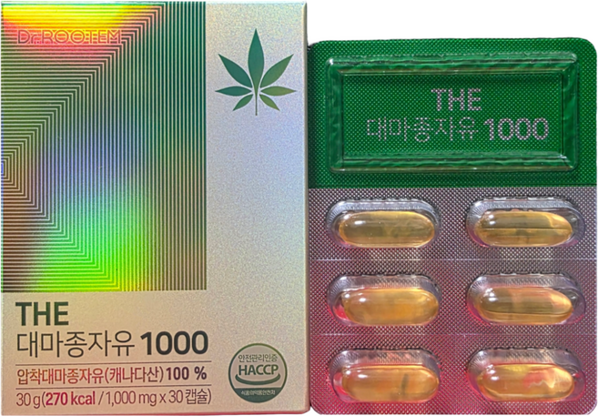 닥터루템 THE 대마종자유 1000 1 000mg x 30캡슐, 30회분, 4박스