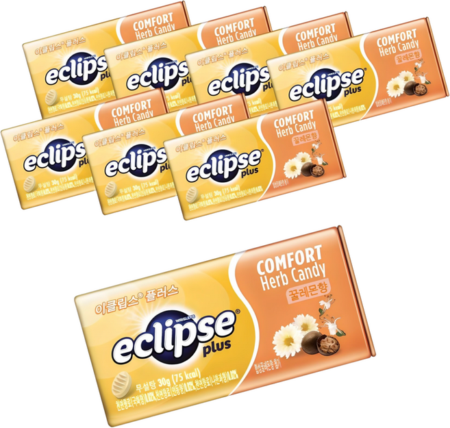 이클립스 플러스 허브캔디 꿀레몬향, 30g, 8개