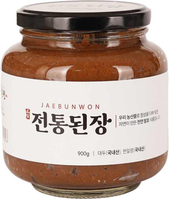 재분원 전통된장 국산콩 풍미가 좋은 재래식 된장 900g, 2개