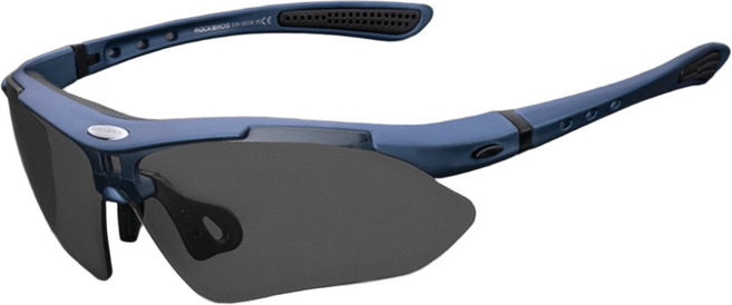 락브로스 컬러 반테 라이딩 스포츠 고글 선글라스 편광 변색 코팅 탈부착 자외선차단 0089, 0089_변색 네이비, 1개