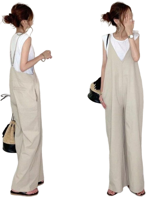 여성바지 와이드팬츠 멜빵바지 캐주얼 HAS26031371 29