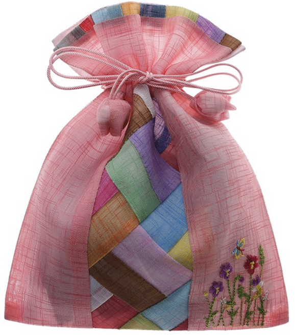 모시 자수 복주머니 중/대/특대, 랜덤발송(중)