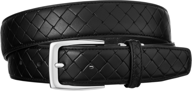 레더팜 34mm 블랙 메쉬엠보 소가죽 수동 남성벨트 빅사이즈 자체제작 가능 혁대