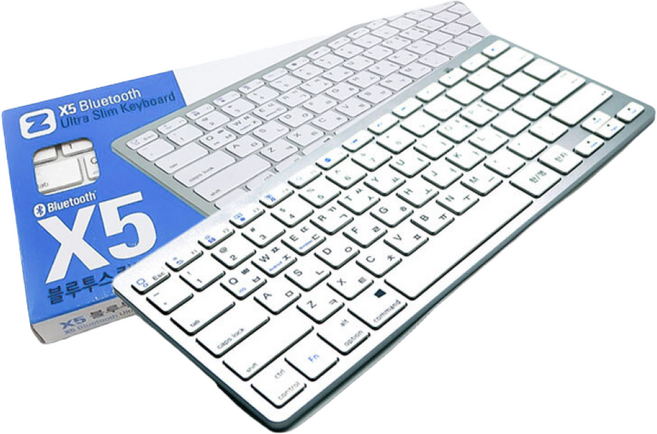 코시 베이직 블루투스 키보드, 화이트(각인없음), KB1352BT, 제조사축