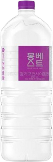 몽베스트 생수 2L (유/무라벨 랜덤발송), 24개