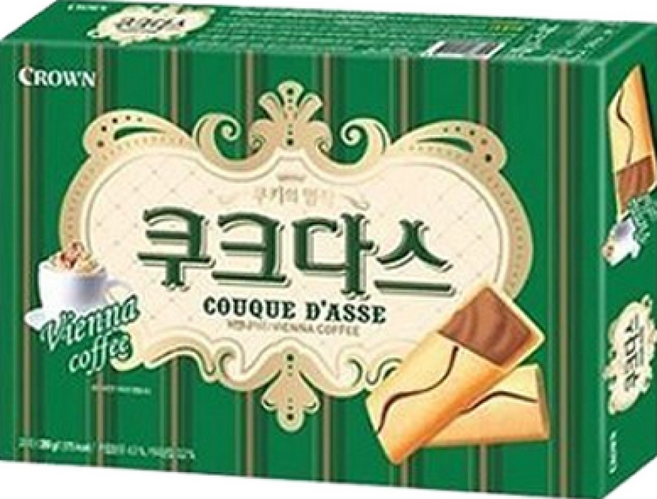 크라운 쿠크다스 커피, 128g, 12개