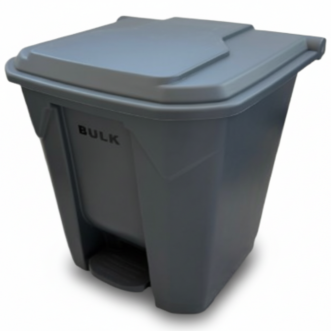 [식공구] 엔케이 벌크 페달식 휴지통 (소 30L) / 원터치 대형 재활용 분리수거 다용도 쓰레기통 식품공장 업소용 가정 사무실 카페 청소 도구 용품 해썹 HACCP