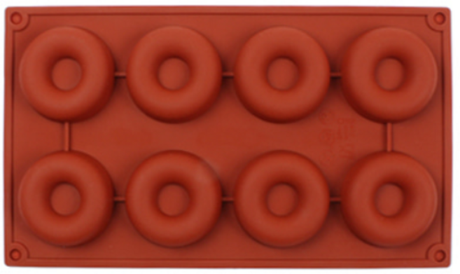 실리콘몰드 - 라운드 도넛 도너츠 ( 8구 )