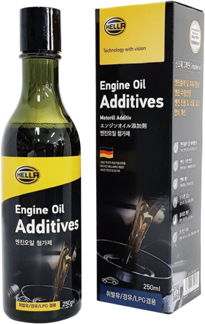 소중한 내 차 관리 헬라 차량용 엔진오일첨가제 250ml 자동차 그래핀 코팅제 가솔린 디젤 LPG 엔진 세정제, HELLA-AOIL250ml, 1개