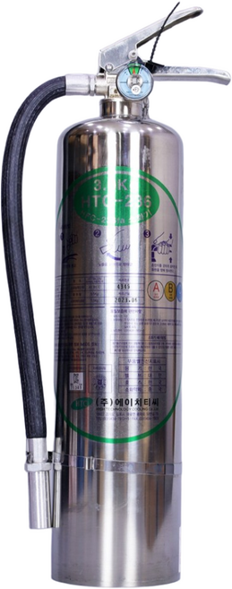 가스식 소화기 HFC-236fa 3kg 하론 할로겐 소화기 대체 가스계 청정 소화기, 1개