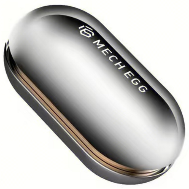 헤일리마켓 에그 피젯 슬라이더 키덜트 푸쉬 스틸 피젯토이 스트레스 해소, 그레이, 1개