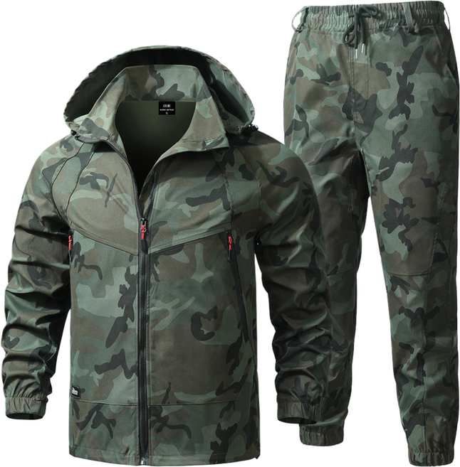 ANYOU 춘추 남자 남성용 현장 작업복 정비복 상하의 세트 레저 방수 방풍