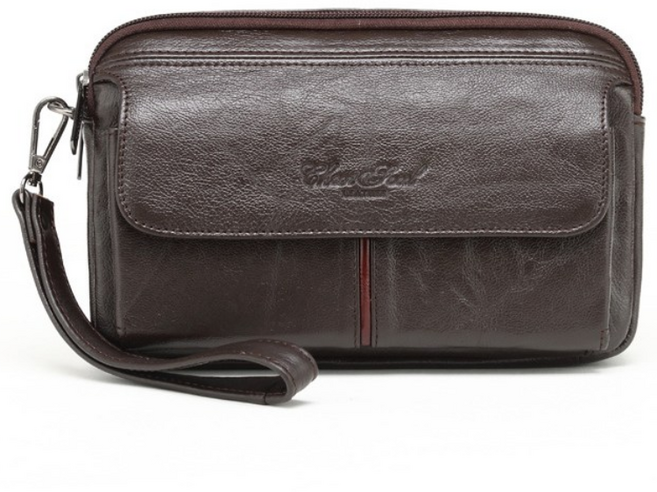 [낸스] 소가죽 클러치백 남성용 / 손가방 지갑 장지갑 지퍼백