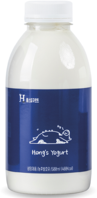 무항생제 인증 1등급 원유 제주 지헌목장 홍스요구르트 오리지널 500mL, 1개, 9개