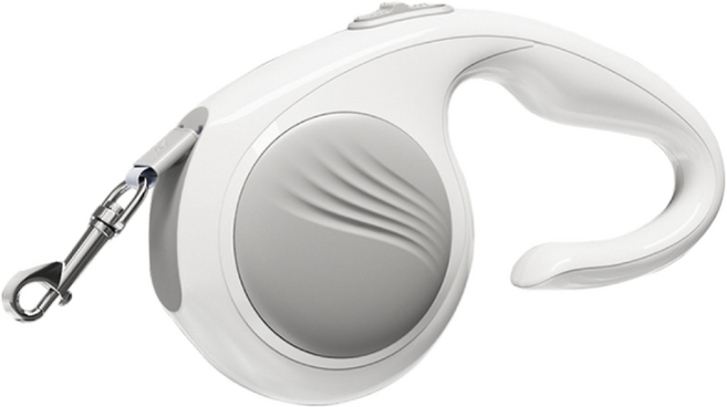 해피펫밀리 엔젤윙 꼬임방지 자동 리드줄, 1개, 그레이