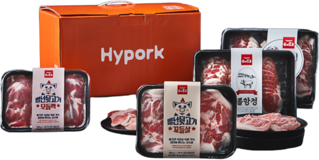 하이포크 한돈 특수부위 선물세트 1.6kg (냉동), 1세트