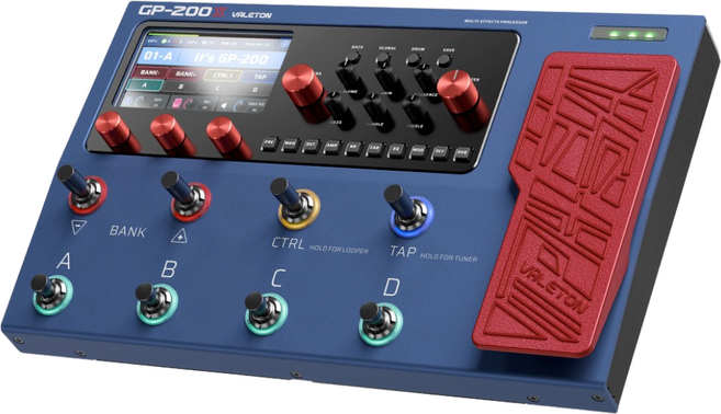 [VALETON 10주년 기념 한정모델] VALETON 베일톤 GP-200X 기타 베이스 입문용 이펙터 멀티이펙터 멀티이펙트 프로세서, 1개