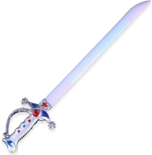 사무라이 나이트 LED 장난감 칼 루미너스 소드 모형 검, 1개