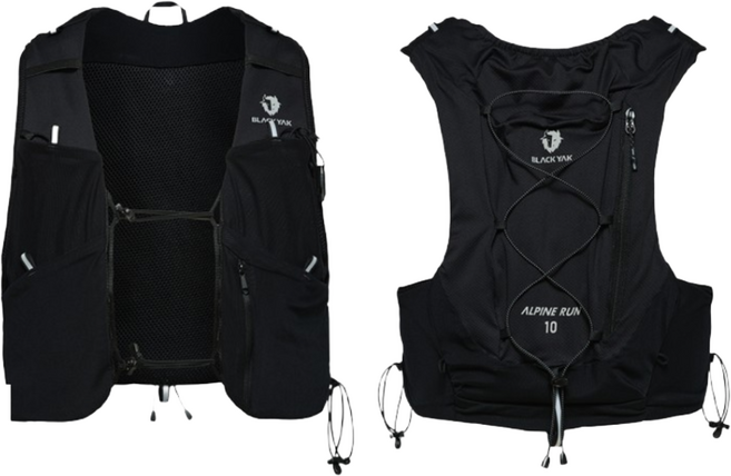 블랙야크 중장거리 트레일러닝 트레킹 수납력 우수한 조끼 베스트 알파인런UL10M