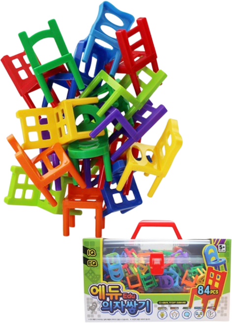 YIPINU 복불복 의자쌓기 보드게임 84P, 1박스