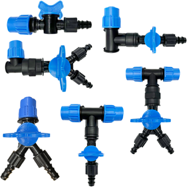 점적밸브+가정용 물호스 일자(-) 관수자재 연질관, 1개