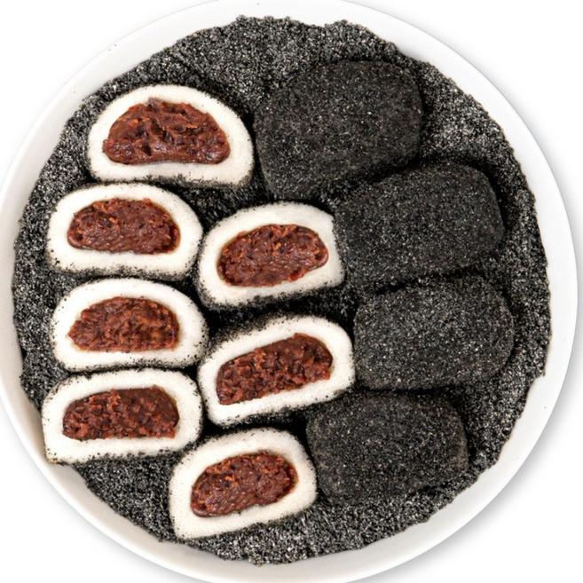 명가삼대떡집 흑임자가루가 듬뿍 들어간 흑임자 콩달떡 식사대용 간식 고급 박스포장, 1개, 1.8kg