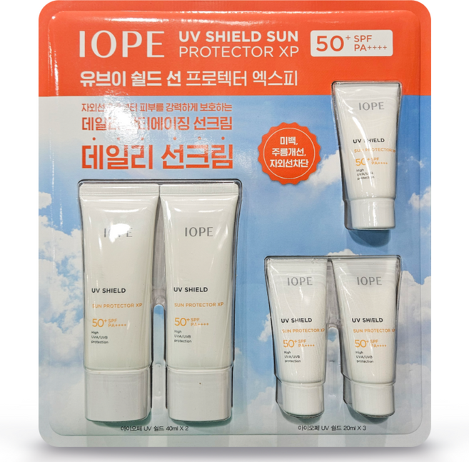 아이오페 UV쉴드 선 프로텍터XP, 40ml, 2개
