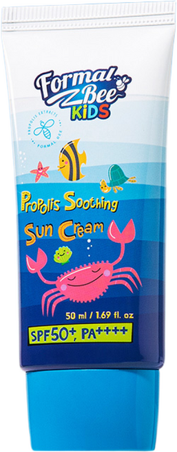 포멀비 키즈 유아 프로폴리스 수딩 아기 선크림 SPF50+ PA++++, 50ml, 1개