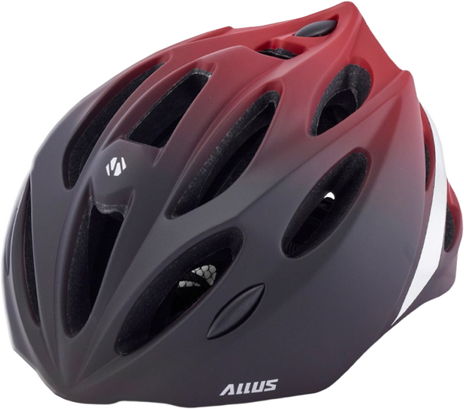 삼천리 자전거 주니어 인몰드 헬멧 AH520 IN-MOLD HELMET, 블랙/다크 레드(무광), 1개