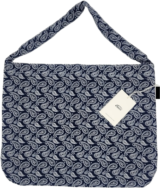 [국내매장판] 이미스 에코백 뉴 페이즐리 가방 네이비 + 머리끈