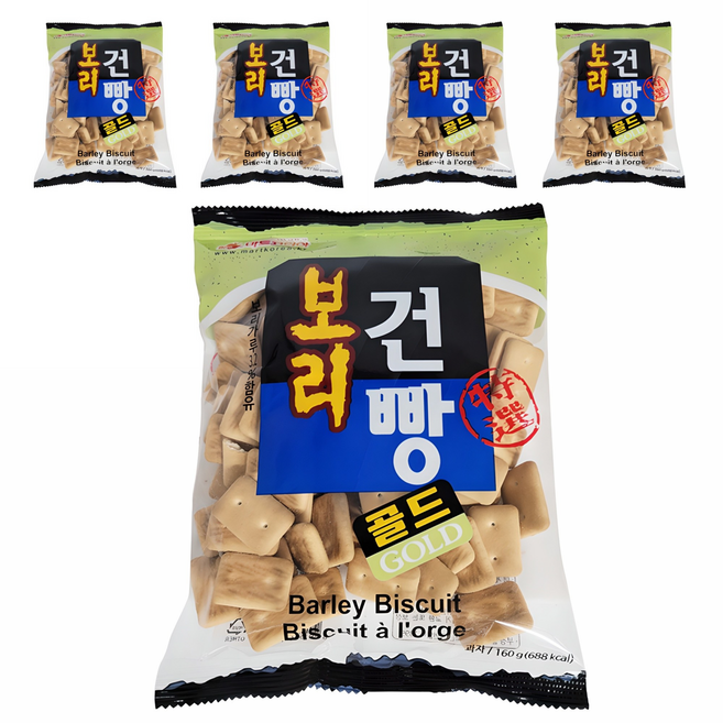 마트코리아 보리 건빵 골드, 160g, 5개