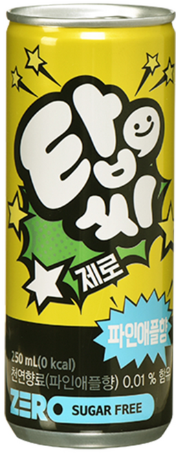 탑씨 제로 파인애플향, 250ml, 30개