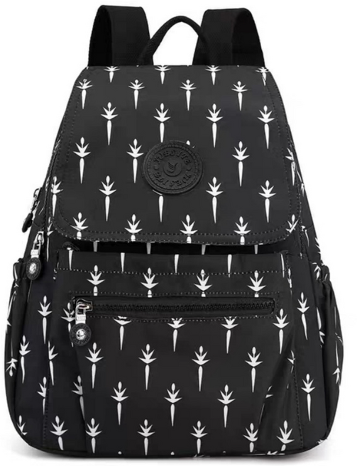 슈슈백 여성 후드 소형 패턴 백팩 직장인 어머니 배낭 가방 여행 가벼운 백팩