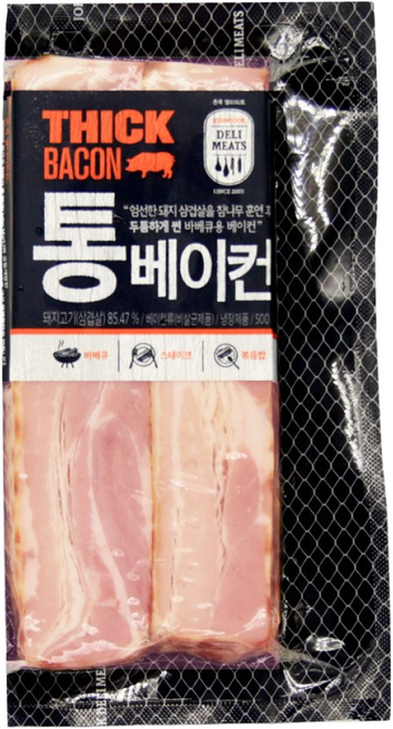 존쿡 델리미트 통베이컨 500g 통삼겹 바베큐 스테이크, 1개