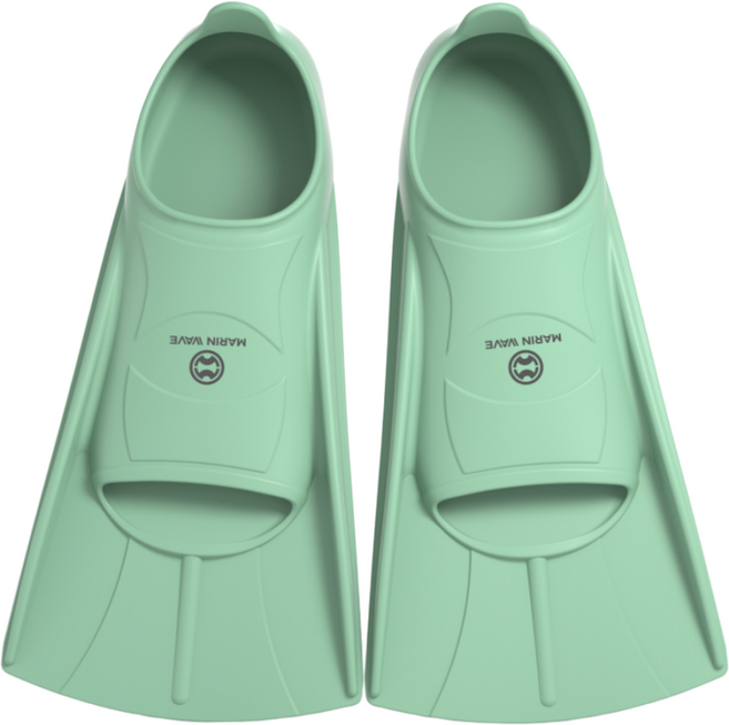 마린웨이브 편안한 착용감 오리발 숏핀 스노클링 필수품, 그린