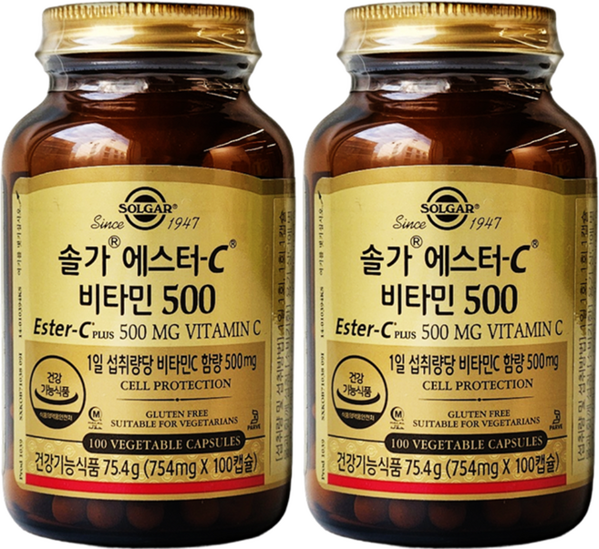 솔가 에스터C 비타민 500 + [필케이스], 2개, 100정