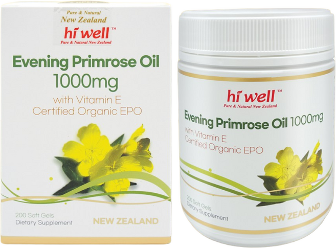 하이웰 달맞이꽃종자유 감마리놀렌산 비타민E 200캡슐 200정 1세트