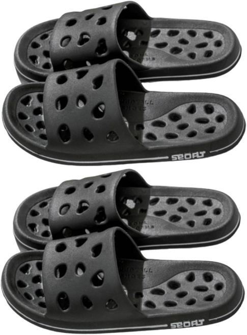 어노에즈 빅사이즈 왕발 욕실화 300, 2개, 블랙