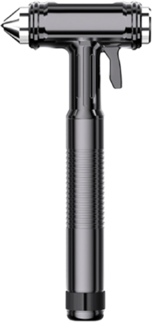 템슬라 차량용 비상탈출 망치 고강도 해머 안전벨트 커터 일체형 이중접합 유리 탈출, 블랙, 1개