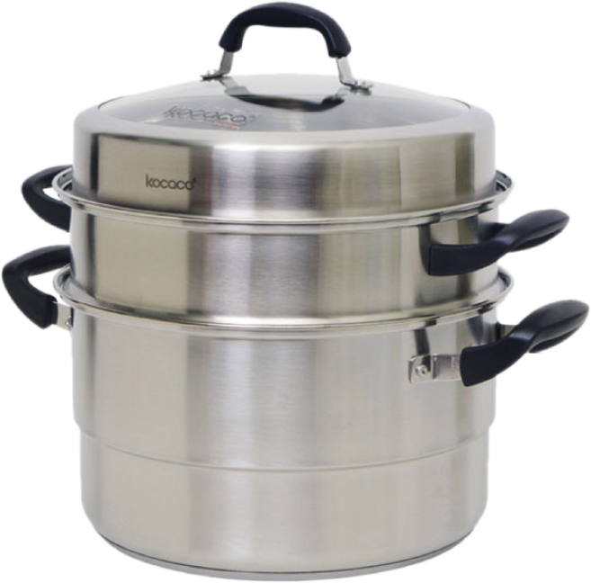 코카코 뉴2단찜기 인덕션냄비 찜판 찜솥 찜냄비 스티머, 코카코 뉴2단찜기 30cm, 1개, 30cm