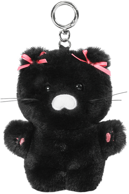 리본 볼파우치-춘식이, 1개, 블랙