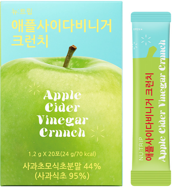 뉴트립 애플사이다비니거 크런치, 24g, 1개