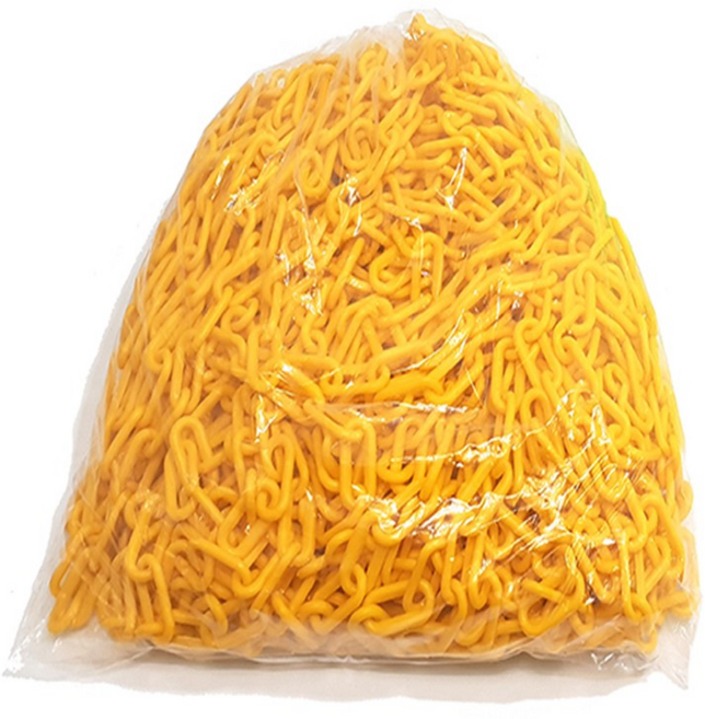 플라스틱체인 주차체인 출입금지, 노랑 50미터 1봉지, 1개