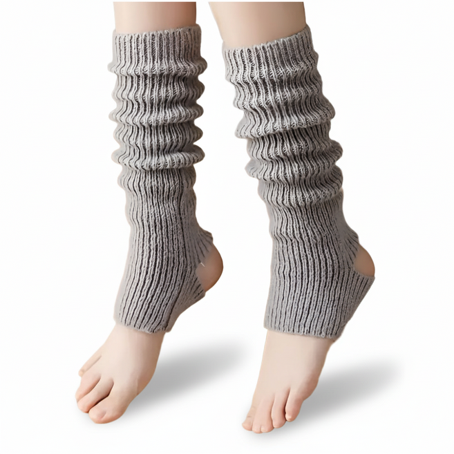 다오라 필라테스 고리 니트 레그워머